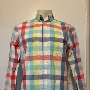 Men's Gap Multicolor Button-Up Shirt Slim Fit Size M NWT